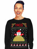 Taco Santa Ugly Christmas Funny Women Sweatshirt 