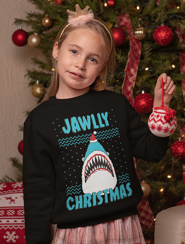 Jawlly Christmas Ugly Christmas Youth Kids Sweatshirt - Red 3