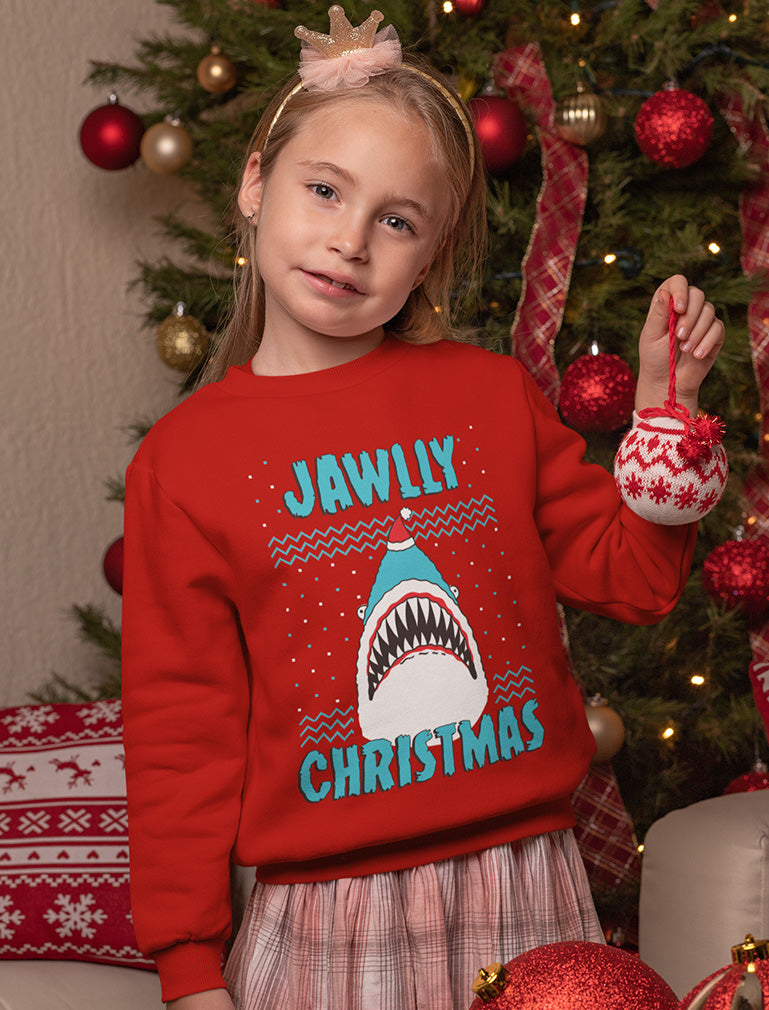 Jawlly Christmas Ugly Christmas Youth Kids Sweatshirt 