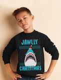 Thumbnail Jawlly Christmas Ugly Christmas Youth Kids Sweatshirt Red 6
