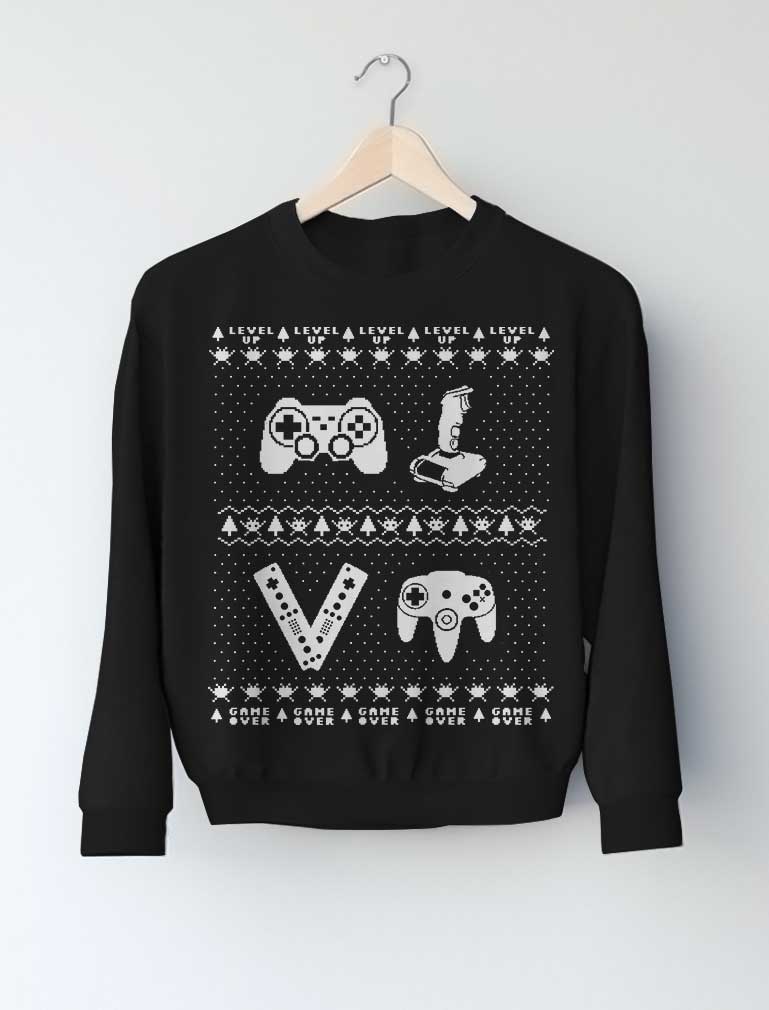 Gamer Retro Ugly Christmas Youth Sweatshirt 