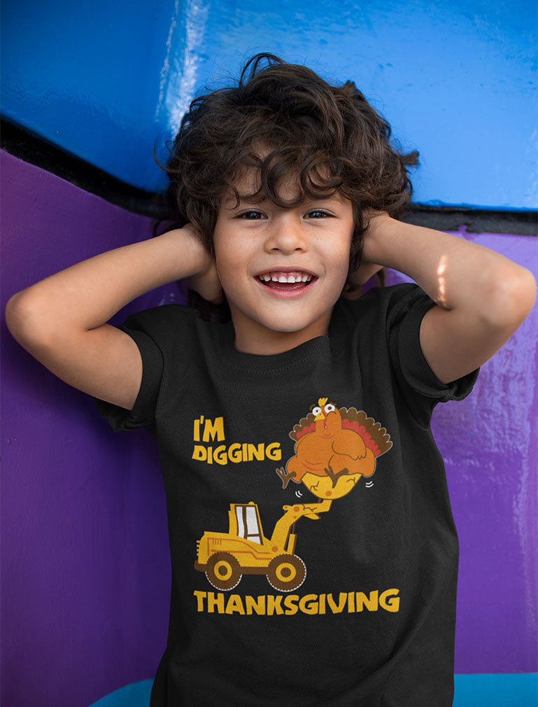 I'm Digging Thanksgiving Toddler Kids T-Shirt 