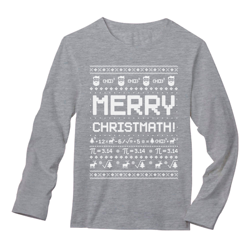 Merry Christmath Math Ugly Christmas Long Sleeve T-Shirt 