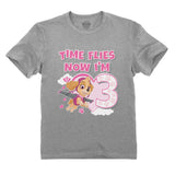 Thumbnail Birthday Girl Shirt Paw Patrol Skye 3rd Birthday Gift Toddler Kids T-Shirt Gray 3
