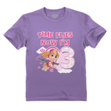 Thumbnail Birthday Girl Shirt Paw Patrol Skye 3rd Birthday Gift Toddler Kids T-Shirt Lavender 1