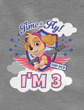 Thumbnail Paw Patrol Skye Girls 3rd Birthday Gift 3/4 Sleeve Baseball Jersey Toddler Shirt Dark Gray 4