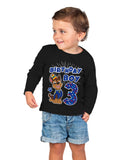 Thumbnail Official Paw Patrol Chase Boys 3rd Birthday Toddler Kids Long sleeve T-Shirt Red 3