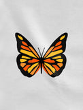 Thumbnail Women's Butterfly Graphic Tee Teen Girls 3/4 Women Sleeve Baseball Jersey Shirt black/white 5