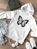 Sweatshirt For Women With Cute Butterfly Graphic 