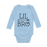 Little Brother Shirt for Boys Baby Announcement Baby Long Sleeve Bodysuit 