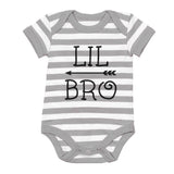Thumbnail Little Brother Shirt for Boys Baby Announcement Baby Boy Baby Bodysuit gray/white 6