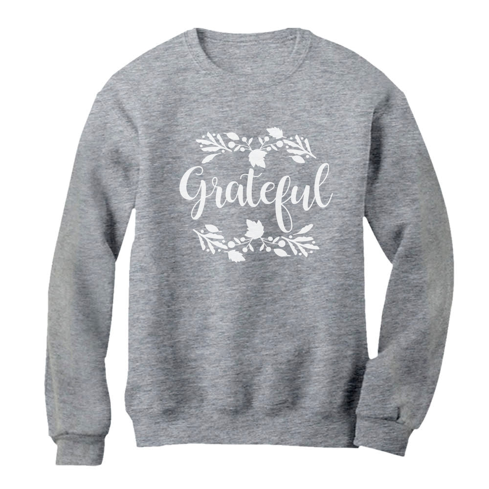 Grateful Shirt Fall Thanksgiving Women Sweatshirt 