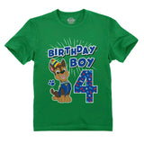 Thumbnail Official Paw Patrol Chase Boys 4th Birthday Toddler Kids T-Shirt Green 3