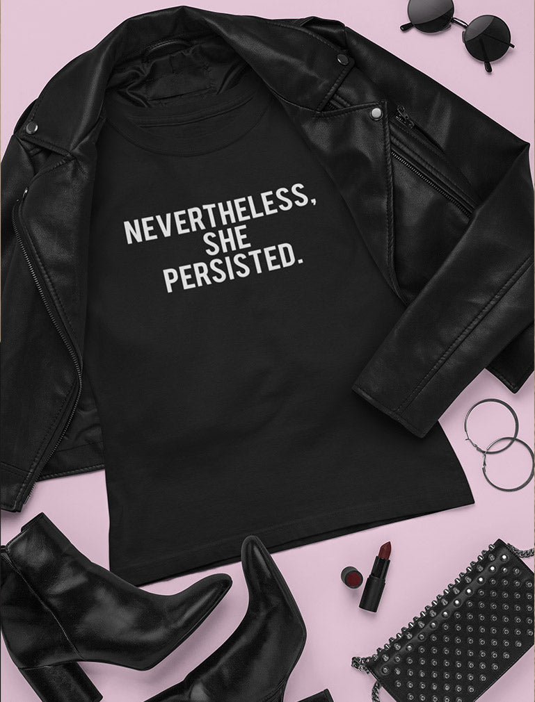 Nevertheless She Persisted Feminism Quotes Gifts Womens Rights Women T-Shirt - Heather Blue 2