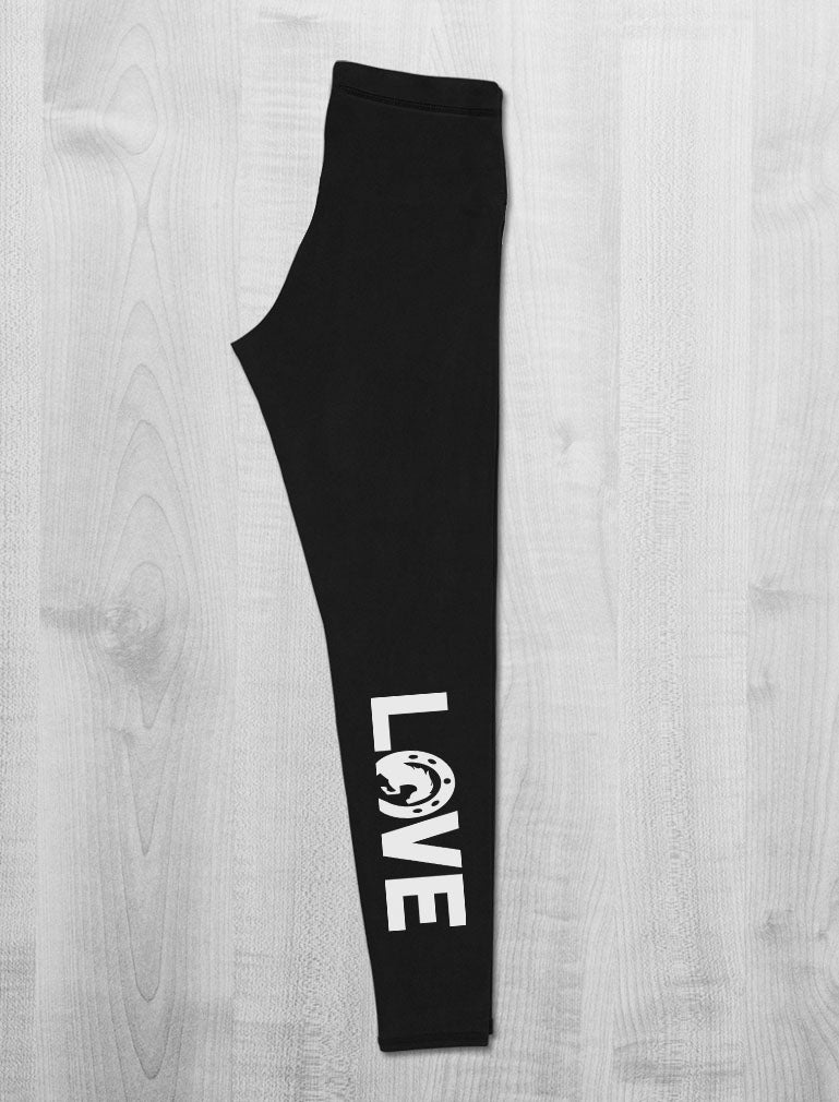 Love Horses Leggings for Women Teen Girls Gift For Horse Lover Novelty  Leggings - Leggings / Black / M