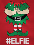 Elf Suit Funny Elfie Christmas Youth Kids Girls' Fitted T-Shirt 