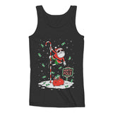 Santa North Pole Funny Ugly Christmas Women Tank Top 
