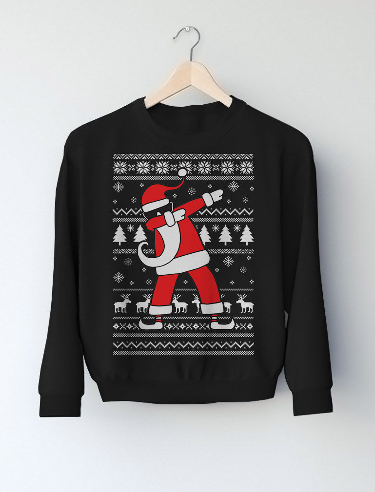 Dabbing Santa Funny Ugly Christmas Party Youth Sweatshirt 