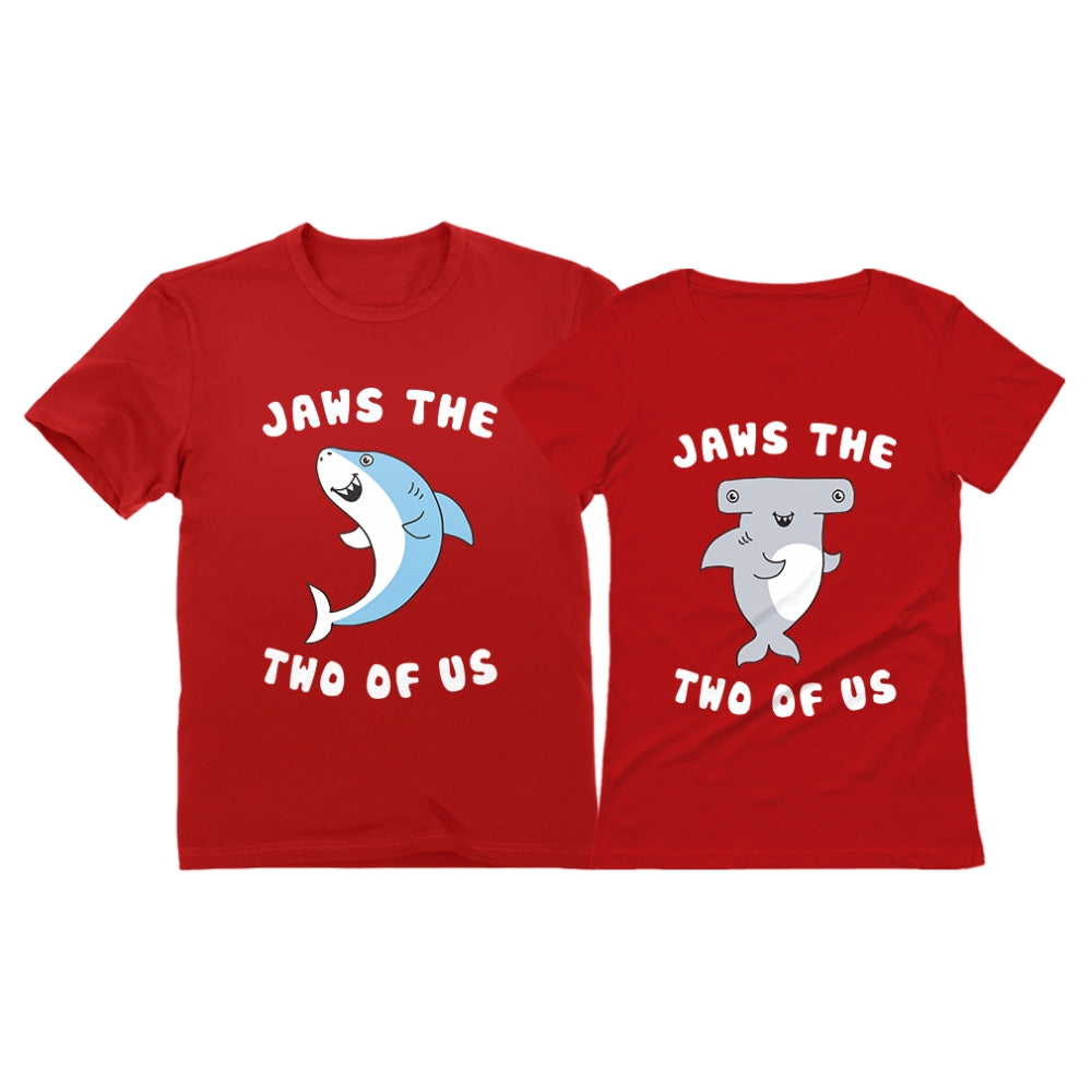 Jaws The Two Of Us Valentine's Day Gift for His & Hers Matching Couples T-shirts 