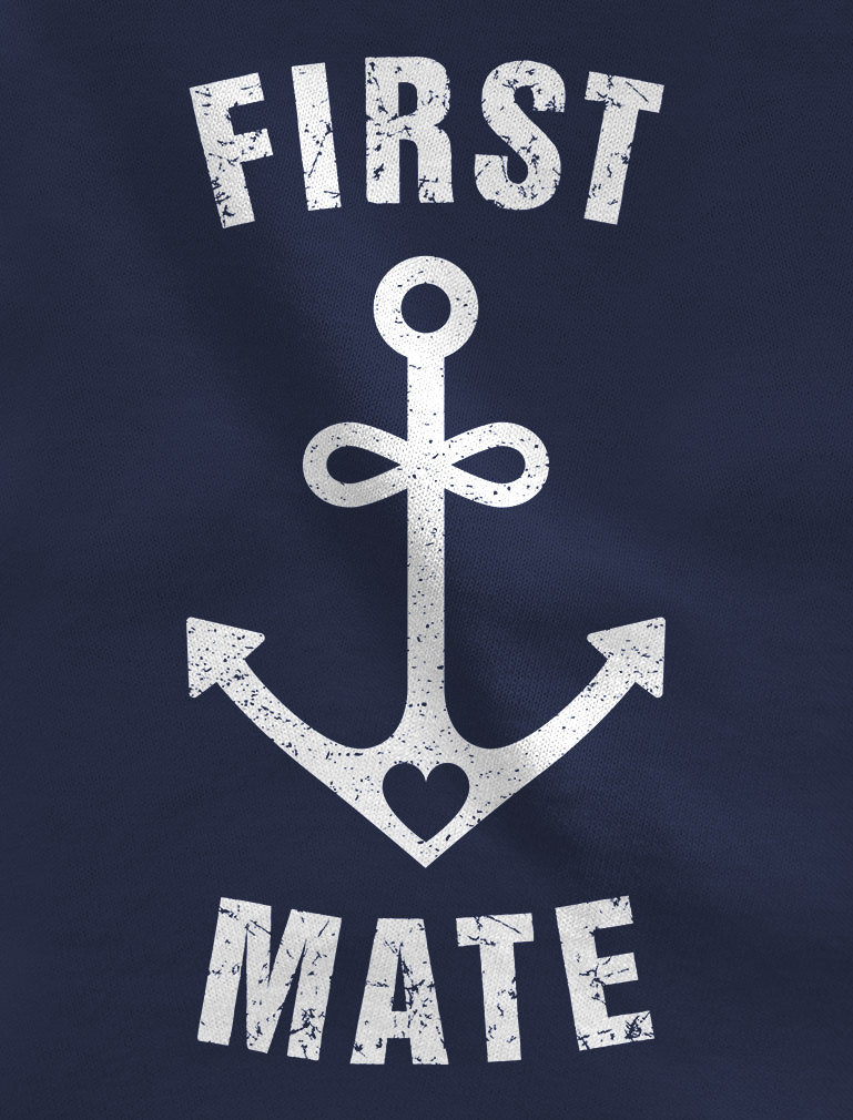 Captain & First Mate Shirt & Bodysuit for Dads & Babies - Navy 5