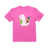 Thumbnail St. Patrick's Day Leprechaun Dragon Beer Toddler Kids T-Shirt Pink 3