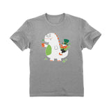 Thumbnail St. Patrick's Day Leprechaun Dragon Beer Toddler Kids T-Shirt Gray 4