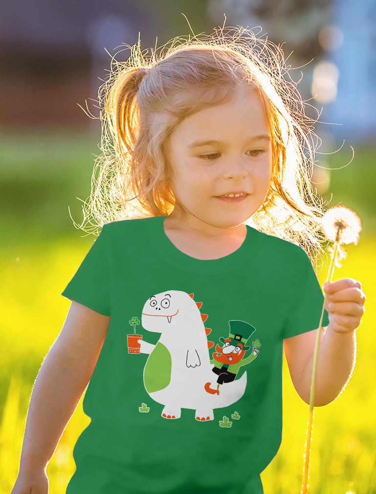 St. Patrick's Day Leprechaun Dragon Beer Toddler Kids T-Shirt - Navy 7