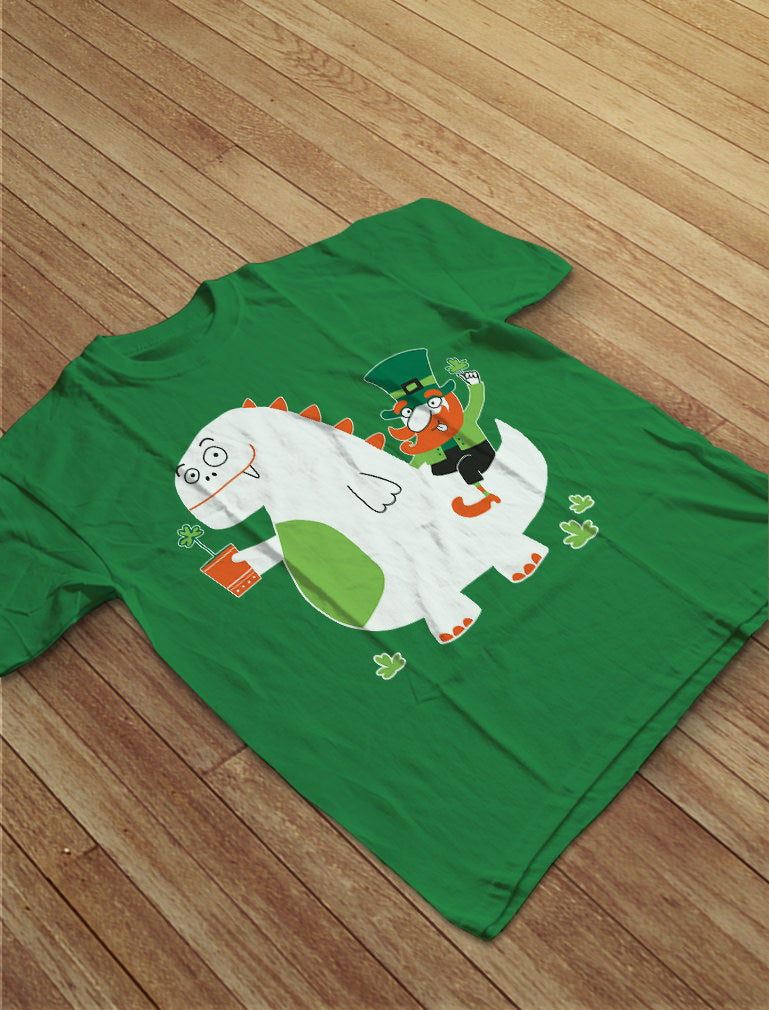 St. Patrick's Day Leprechaun Dragon Beer Toddler Kids T-Shirt 