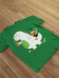 Thumbnail St. Patrick's Day Leprechaun Dragon Beer Toddler Kids T-Shirt Navy 8