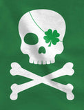 Irish Clover Skull Cool St. Patrick's Day Toddler Kids T-Shirt 