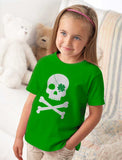 Irish Clover Skull Cool St. Patrick's Day Toddler Kids T-Shirt 