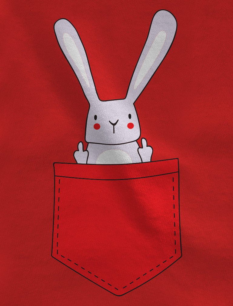 Funny Pocket Easter Bunny Hoodie - Brown 3