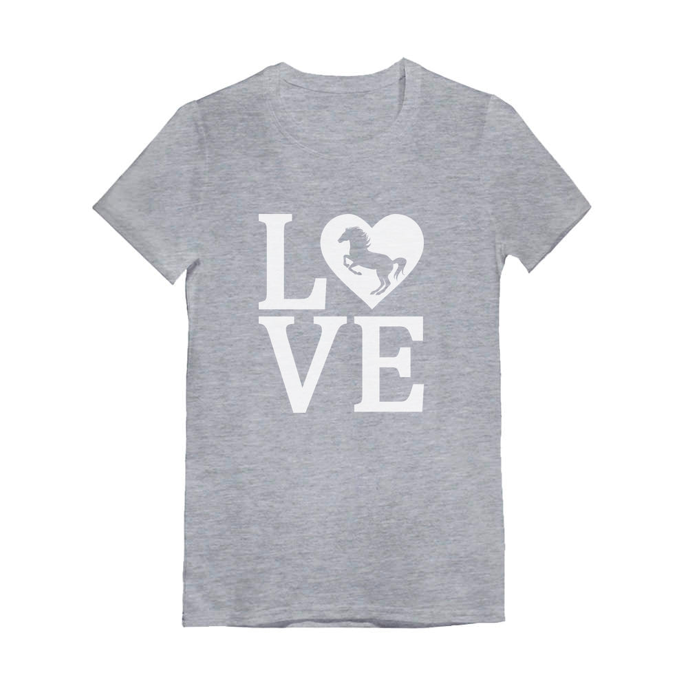 Love Horses Youth Kids Girls' Fitted T-Shirt 