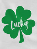 Thumbnail Irish Lucky Clover St. Patrick's Day Toddler Raglan 3/4 Sleeve Baseball Tee black/white 6