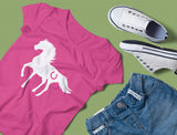 Gift For Horse Lover Youth Kids Girls' Fitted T-Shirt 