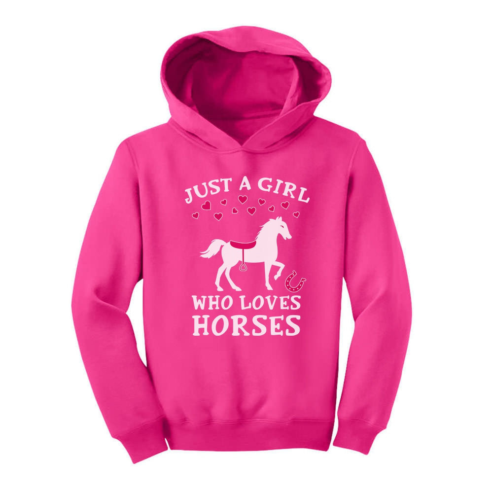 Just A Girl Who Love Horses Toddler Hoodie - Pink 1