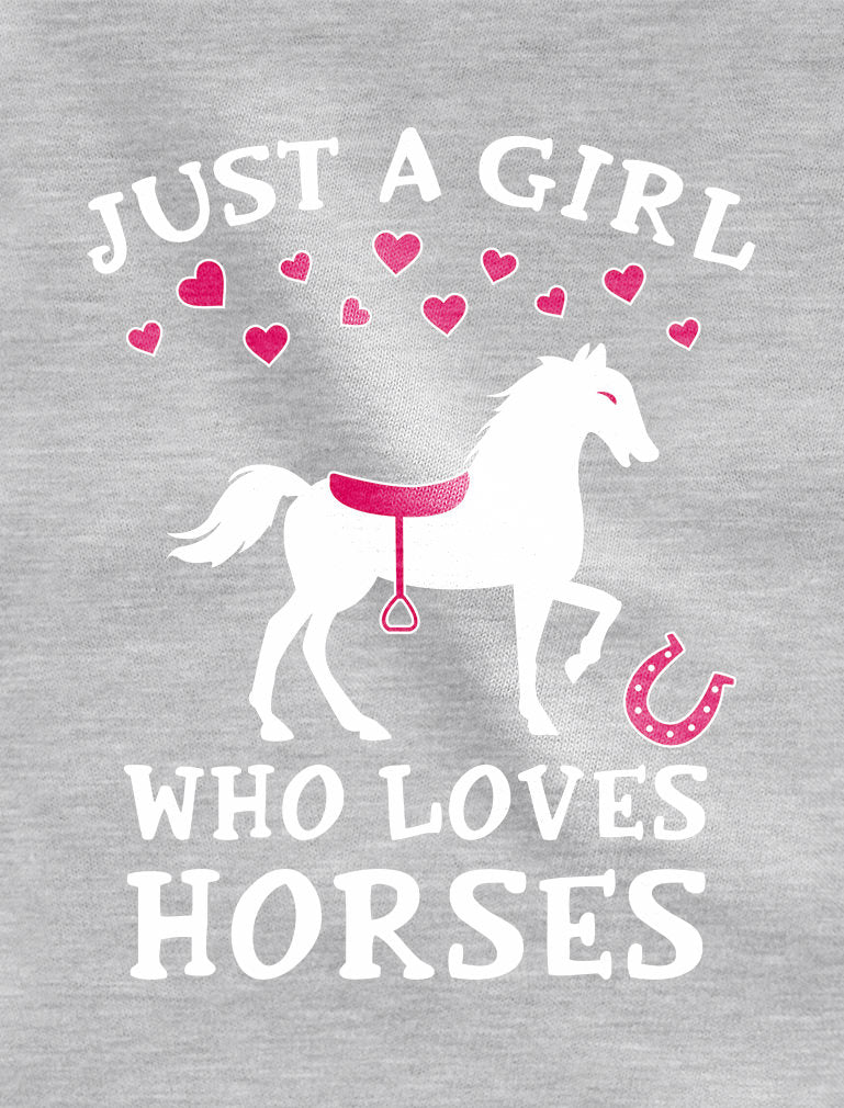 Just A Girl Who Love Horses Toddler Hoodie - Pink 2