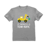 Thumbnail St. Patrick's Day Clover Tractor Toddler Kids T-Shirt Gray 4