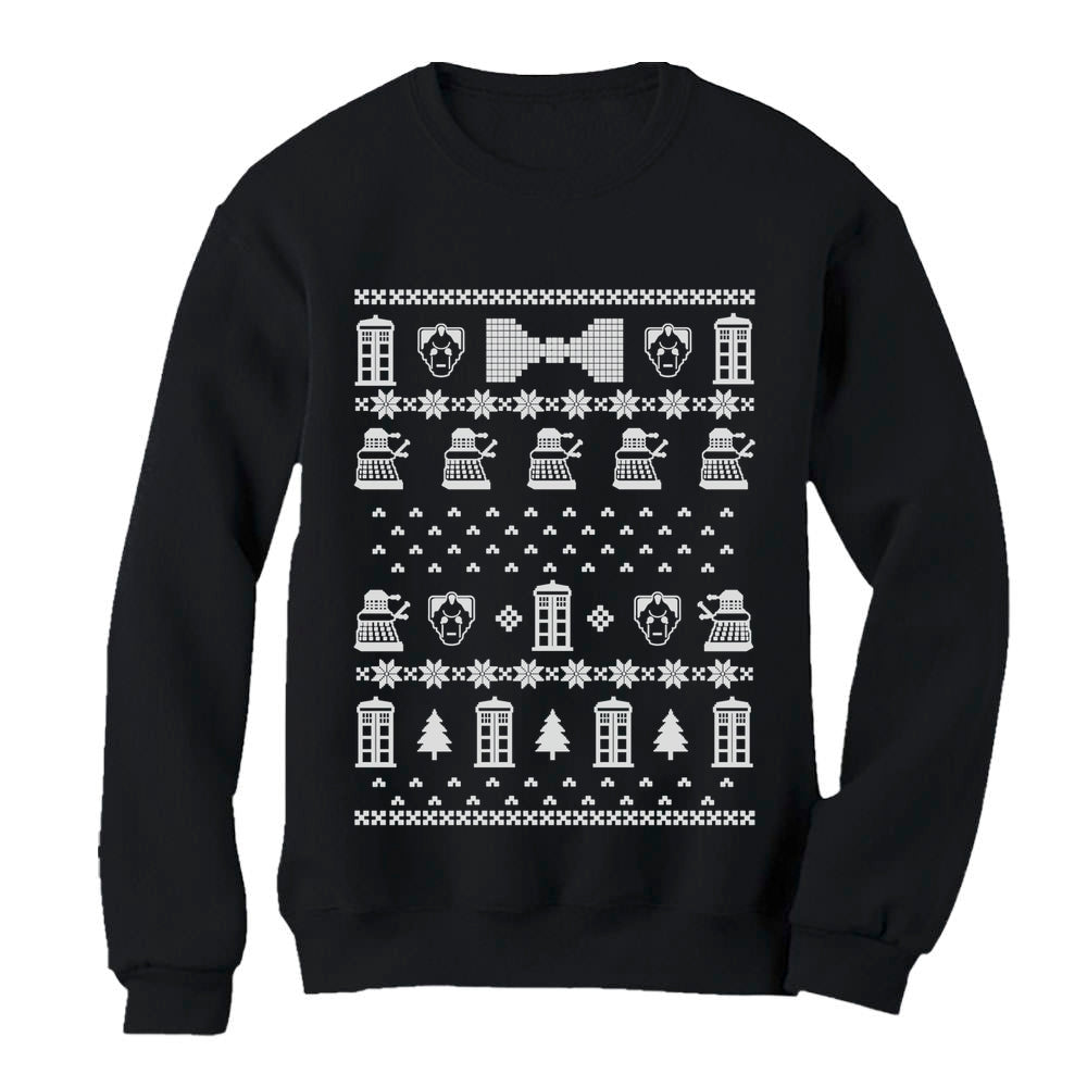 Doctor Ugly Christmas Sweater Sweatshirt - Black 1