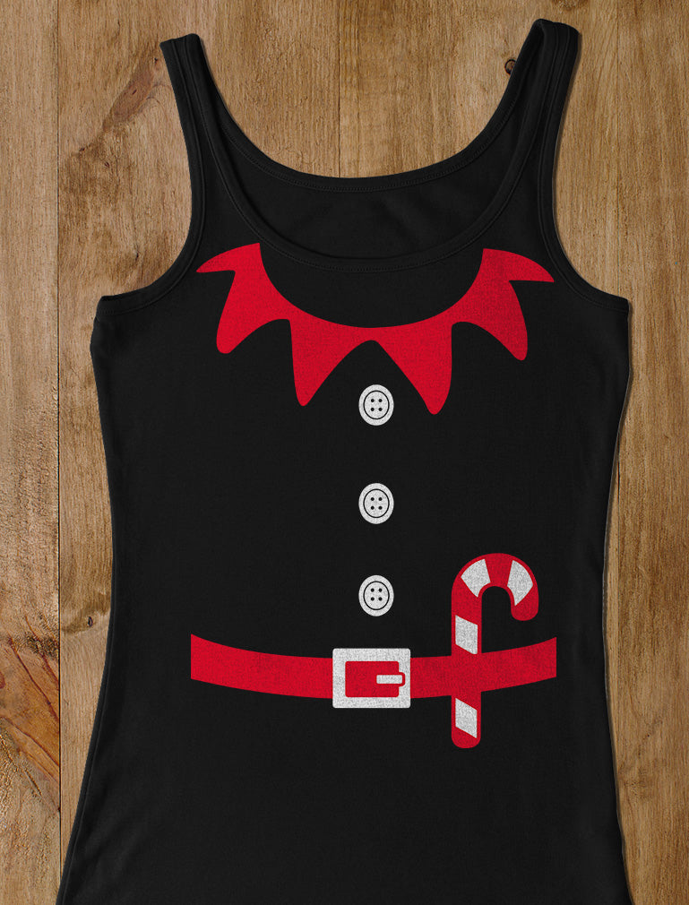 Christmas Elf Suit Funny Xmas Gift Santa's Elves Women Tank Top 