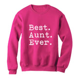 Thumbnail Best Aunt Ever Sweatshirt Gift for Auntie from Nephew or Niece Women Sweatshirt Pink 3