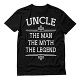 Thumbnail Uncle The Man The Myth The Legend Best Gift Idea for Uncle T-Shirt Black 1