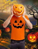 Thumbnail Halloween Pumpkin Face - Easy Costume Fun Smiling Head T-Shirt Gray 6