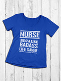 Thumbnail Bad*ss Lifesaver Wasn't a Job Title T-Shirt for A Nurse Black 2