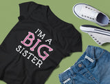 Thumbnail Elder Sibling Gift Idea - I'm The Big Sister - Cute Youth Kids Girls' Fitted T-Shirt Lavender 8