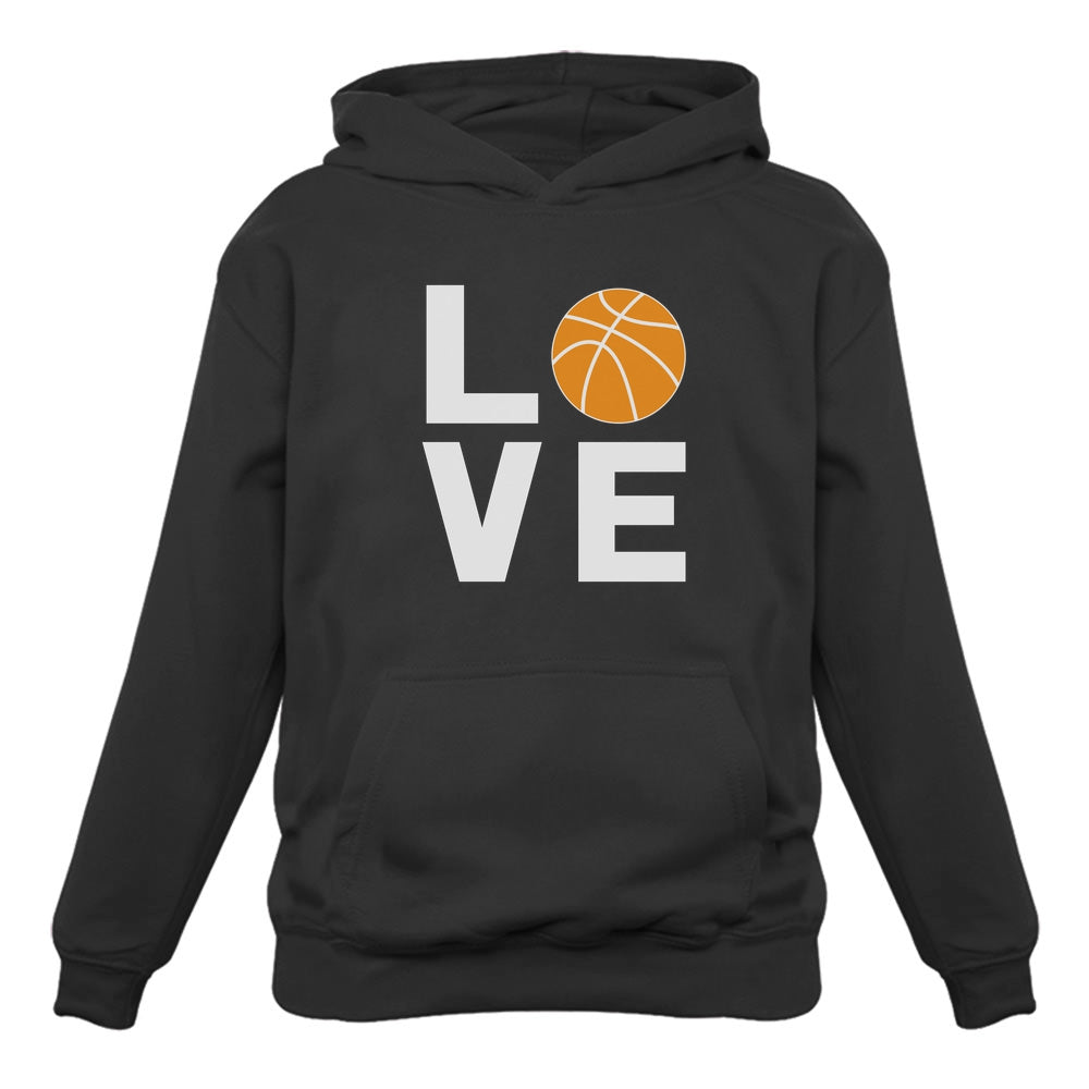 Love Basketball - Gift for Basketball Fans Novelty Women Hoodie - Black 1