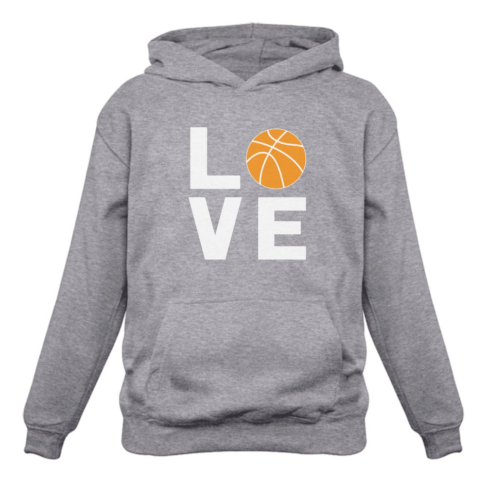 Love Basketball - Gift for Basketball Fans Novelty Women Hoodie - Gray 3