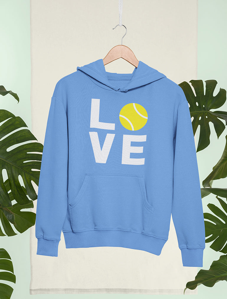 Love Tennis - Gift Idea for Tennis Fans Novelty Women Hoodie 