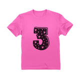 3 Kids Birthday - Superstar 3 Years Old Cute Gift Idea Youth Kids T-Shirt 