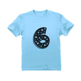 Thumbnail 6 Kids Birthday - Superstar 6 Years Old Cute Gift Idea Youth Kids T-Shirt California Blue 1